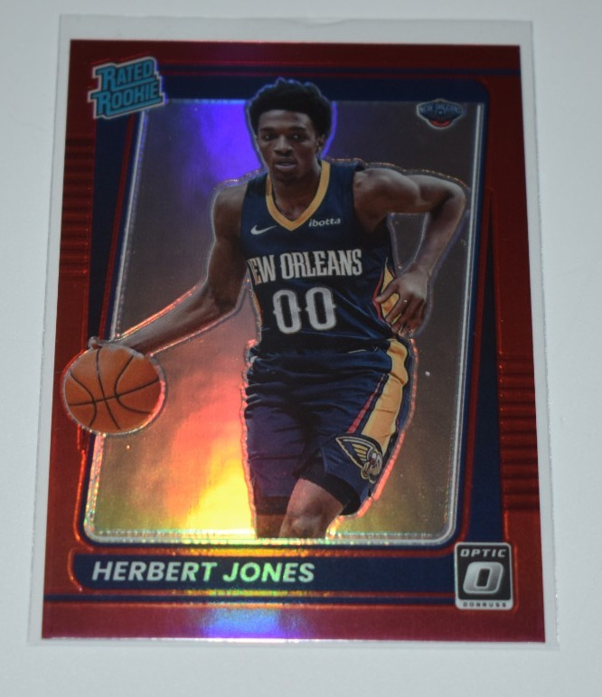 2021-22 Panini Donruss Optic # 157 Herbert Jones 95/99 Red RC Pelicans Rookie