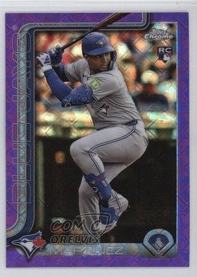 2025 Chrome Logofractor Edition Purple Refractor Orelvis Martinez Rookie RC 0y2q