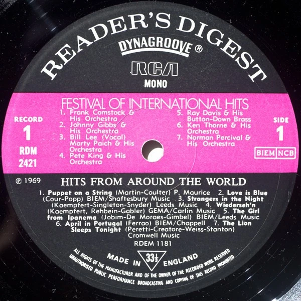 Festival Of International Hits 9xLP Vinyl LP Compilation (LP Record) Boxset Foto 3 de 4