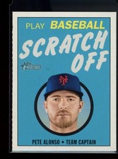 2020 Topps Heritage #15 Pete Alonso 1971 Topps Baseball Scratch-Offs
