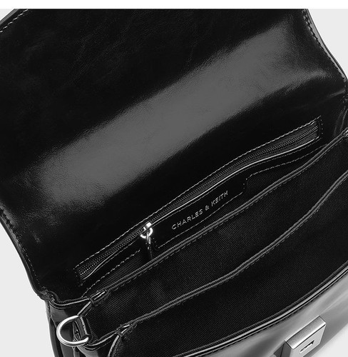 CHARLES & KEITH Chain Flip Pocket Cross Body Bag - Picture 3 of 7