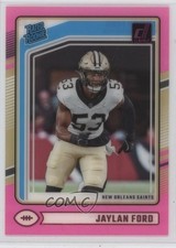 2024 Panini Clearly Donruss Rated Rookie Pink Jaylan Ford #92 1b1f