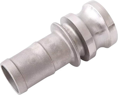 2PCS Type E Aluminum Global Type E Cam & Groove Hose Fitting 1.5'' Plug X 1.5'' Ho