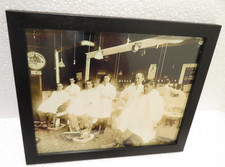 Wood Framed 3 Chair Theo Kochs Barber Shop Interior Photograph