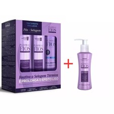 Cadiveu Plastica dos Fios Kit Liso Magico Shampoo Cond Post Sealing Pos Selagem