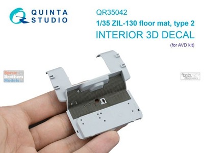 QTSQR35042 1:35 Quinta Studio 3D Decal - ZIL-130 Floor Mat Type 2 (AVD kit)