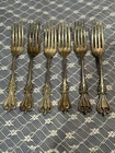 6 Towle Old Colonial Sterling Silver Salad Forks~7”~308.5 Gms