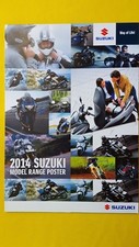 Suzuki GSX V-Strom Hayabusa Inazuma Intruder motorcycle range poster 2014 MINT