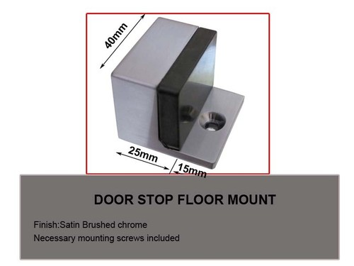 door Handles lock-Passage,Privacy,Entrance,Dummy-SQ-BRUSHED CHROME(6502) - Picture 9 of 17