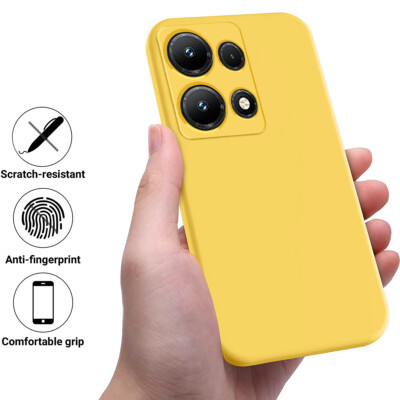 LCEHTOGYE Cover per Infinix Note 30 VIP,Nero Custodie Morbido Silicone Case Ultra Sottile TPU Flessibile Protettiva Custodia per Infinix Note 30 VIP (6,7) - KE149