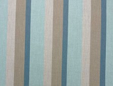 SUNBRELLA 58039 GATEWAY MIST BLUE STRIPE OUTDOOR FURNITURE FABRIC BY YARD 54"W