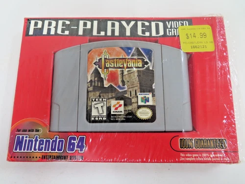 NINTENDO N64 CASTLEVANIA KONAMI VIDEO GAME 1997 TESTED WORKING