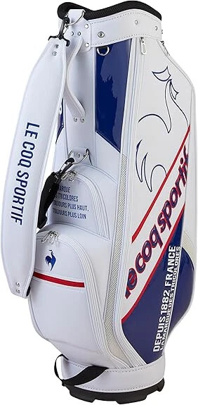 $ le coq sportif ゴルフバッグ le coq sportif Golf Men's Cart Caddy Bag 9 x 47 inch 3kg White