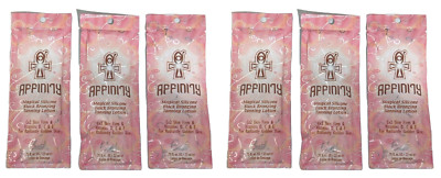 6 AFFINITY MAGICAL SILICONE BLACK BRONZER TANNING BED LOTION BY BASK 0.75 oz ea