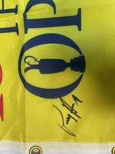 PADRAIG HARRINGTON SIGNED AUTOGRAPH BRITISH OPEN PIN FLAG 2x Winner JSA COA HOF