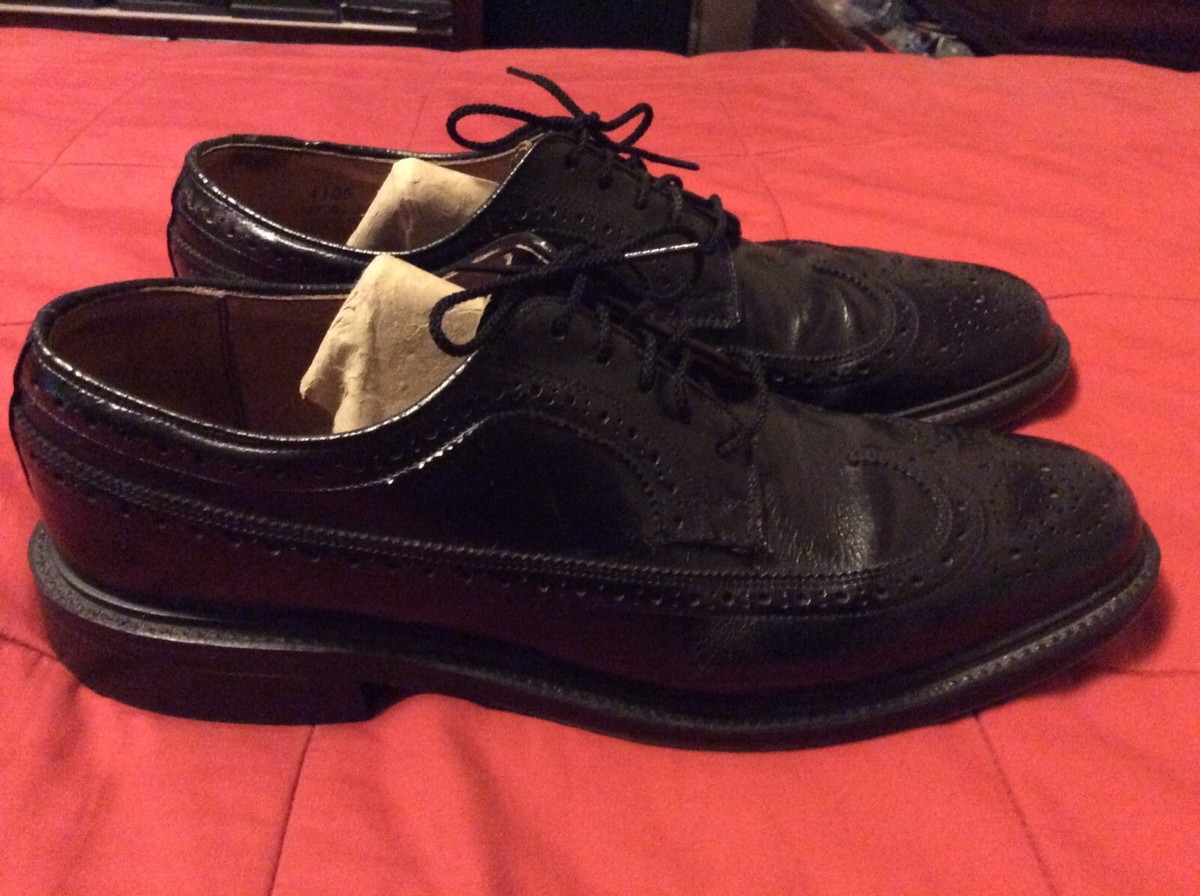 Stuart McGuire Ortho Vent Cushion Insole Black Wingtip Shoes Mens 9.5 D England Stuart McGuire Ortho-Vent | vcleat main image 3
