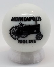 Minneapolis Moline 1" Glass Logo Marble w/ Stand 2