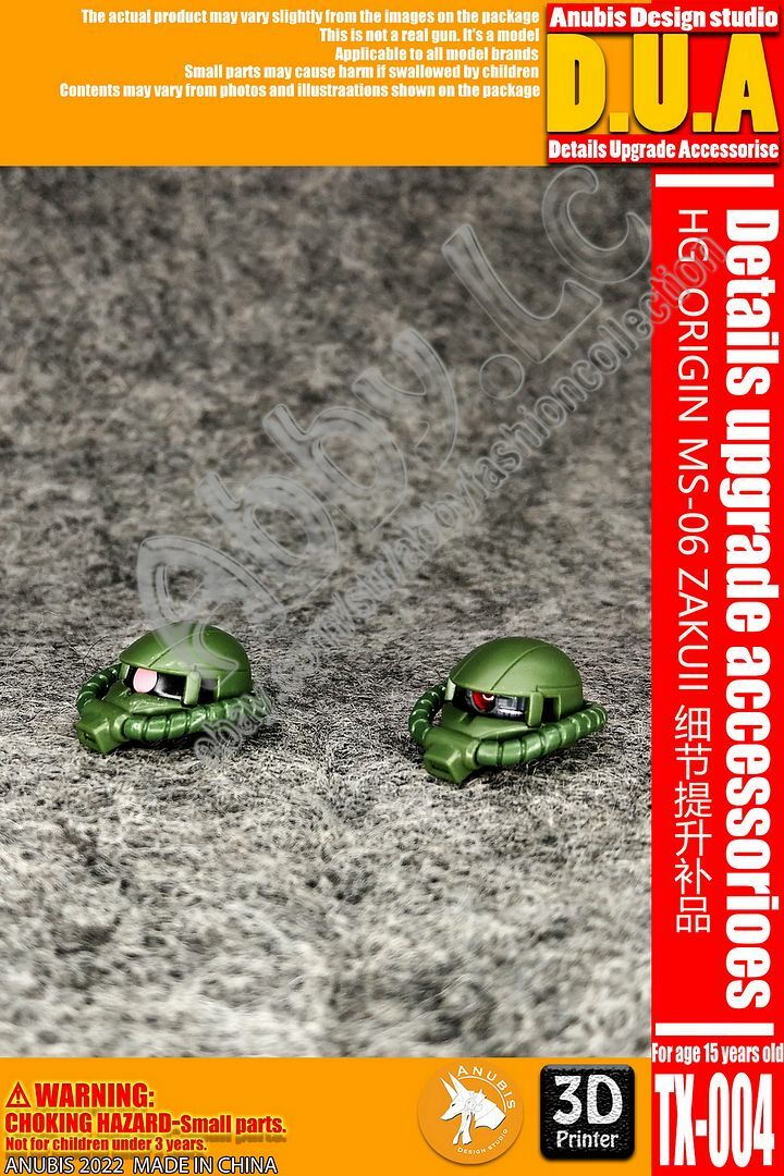 2X Mono eye for HG 1/144 Zaku II The Origin Char Red Comet C
