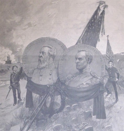 HARPERS VOL XXXV FEB 28 1891 FUNERALS GENERAL SHERMAN ADMIRAL TWO CENTERFOLDS - Picture 2 of 13