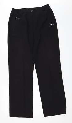 Oscar B Damen schwarz Polyestermischung Hose Größe 14 L30 in