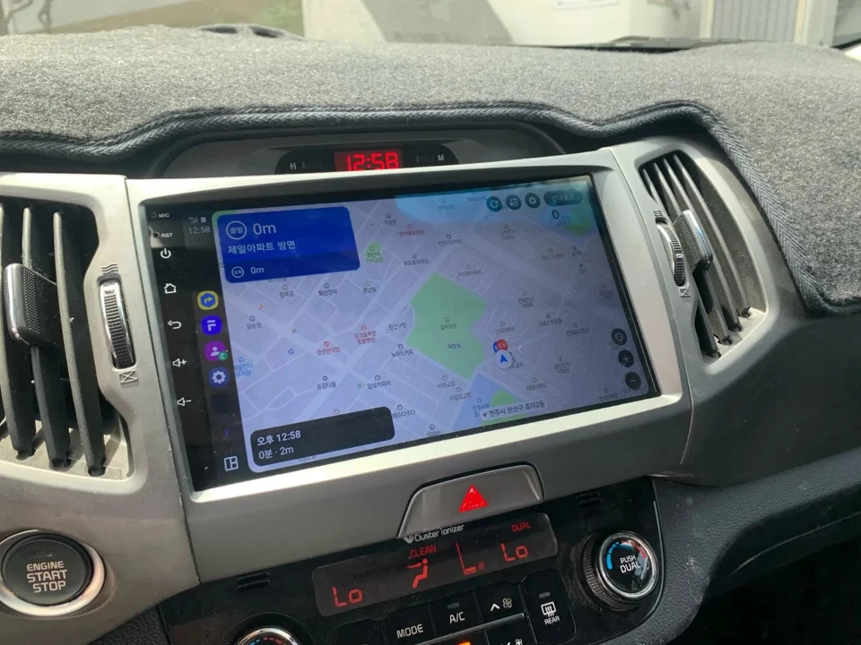 Stereo Auto Radio Touch Android Kia Sportage Carplay Navigatore Comandi Volante - Immagine 2 di 2