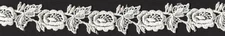 1&1/4" IVORY VENICE VENISE LACE FLOWER FABRIC TRIM 11 YARDS 