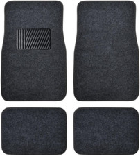 Classic Carpet Floor Mats For Car Auto - Universal Fit -front Rear With Heel