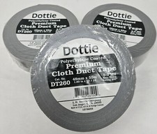 Dottie DT260 Premium Cloth Duct Tape 48mm x 55m Qty 3