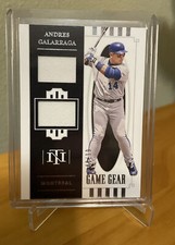 2021 National Treasures Game Gear Dual Materials Andres Galarraga 40/99 JERSEY