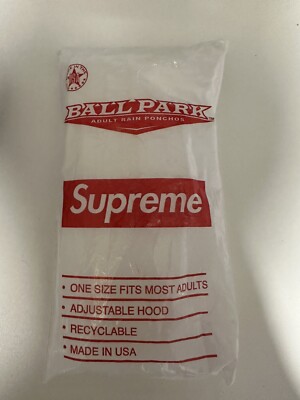 Supreme Rain Poncho Ballpark Box Logo SS20 (Use Once During Last