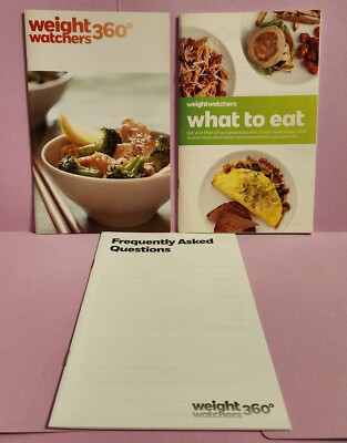 Weight Watchers WW 360 Points Plus & FAQ booklet & What to Eat (Recipes/ Meals)