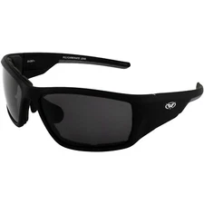 Global Vision Kinetic Foam Padded Safety Sunglasses Black Frames + Smoke Lenses