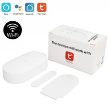 Tuya Smart WiFi Door Window Sensor Security Home Alarm Detector For Alexa Google