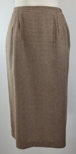 Vintage TanJay Nygard Suit - Size 8 - Brown & Cream - Blazer & 2 Skirts - Picture 15 of 22