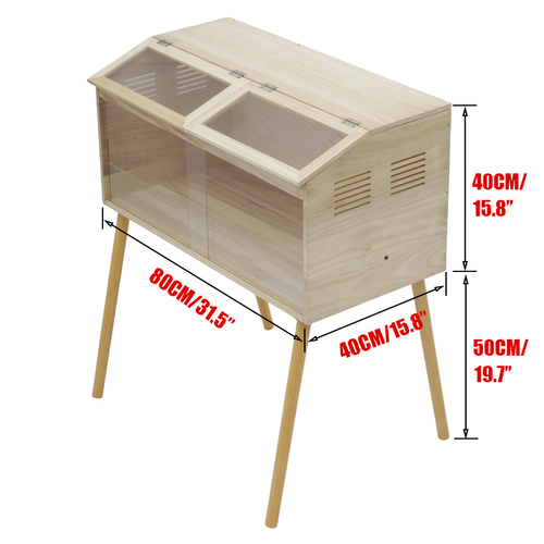 120L Brooder Box Reptile Terrarium For Chicks Hamster Lizards With Top Windows - Picture 4 of 10