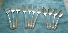 Holmes & Edwards DANISH PRINCESS Dinner Forks Salad Forks Teaspoons - 11 pieces