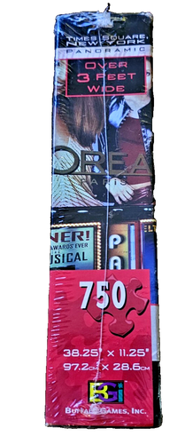 Jigsaw Puzzle Times Square, New York 750 Piece Buffalo Games Panoramic 3 Ft Wide - Picture 4 of 4