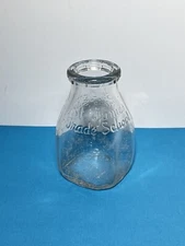 Vintage Duraglas Half Pint Milk Bottle Embossed ST. JAMES TRADE SCHOOL