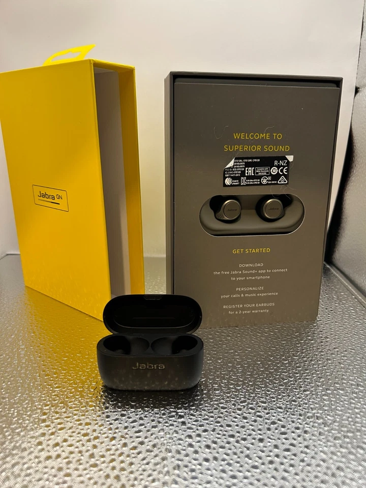 Jabra Elite Active 75t Grey Wireless Noise Cancellation Bluetooth Earbuds Used - Image 3 of 3