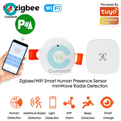 Smart Life Zigbee Human Presence Detector 5.8G/24G Tuya Wifi PIR Montion Sensor