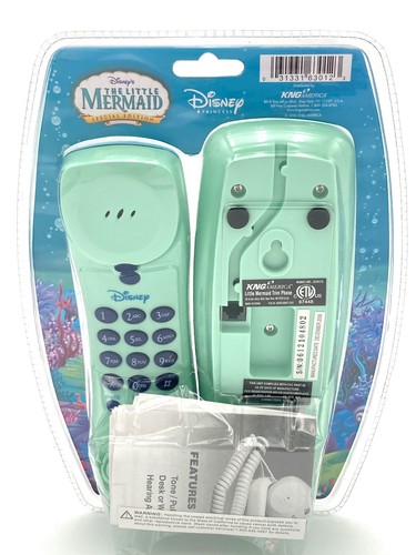 New Little Mermaid Disney Trim Line Phone Princess Special Edition Ariel 2006 - Picture 4 of 15