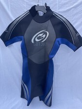 Gotcha Wetsuit Short Sleeve Shorts Black Blue 2.2mm Titanium Men's Small