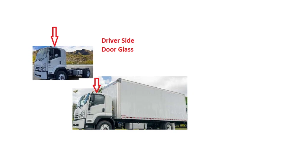 Fits:1996-2011 Isuzu FTR FVR FXR FSR FRR Cabover Driver Side Front Door Glass Foto 2 de 2