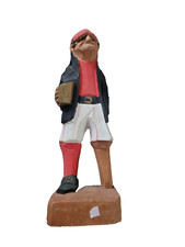 Hand Carved Wood Figure Sailor Pirate Crew Fisherman Nautical 4  