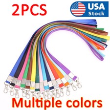 ID Lanyard Keychain Key ID Cell Phone Holder Multi Color Nylon Neck LANYARD