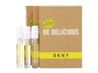 DKNY BE DELICIOUS EDP 1.5ml .05fl oz x 3 PERFUME SPRAY SAMPLES