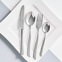 Edelstahl Besteckset Essbesteck Wave 48 Tlg. Ambition