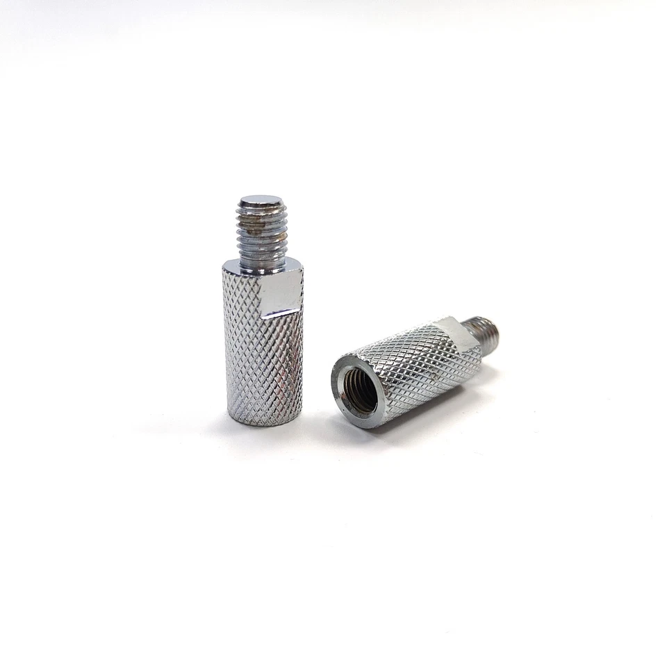 Chrom Mirror Extension w/ Acorn Nut Kits For Harley Touring Glide +3.5”/2.5” Foto 4 de 4