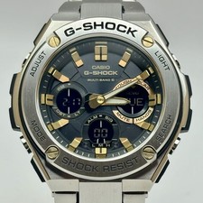 CASIO G-SHOCK G-STEEL GST-W110D-1A9JF Solar Radio Silver Black Dial Men's Watch