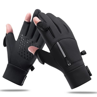 Zwei-Finger-Winterhandschuhe Outdoor Schutz Wasserfest Suche Sport